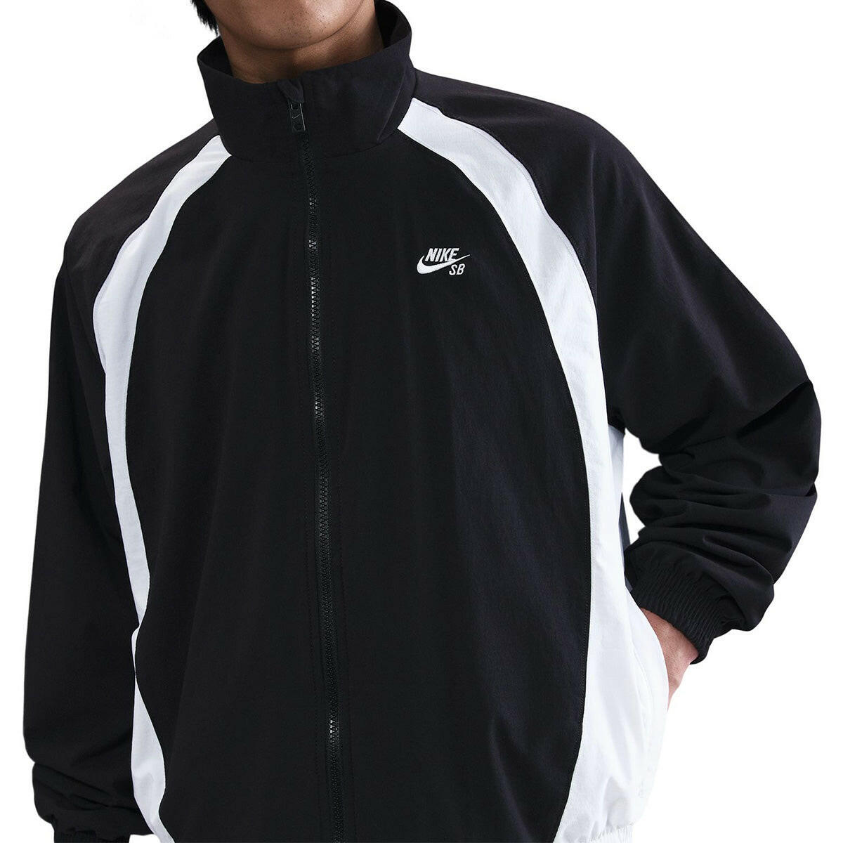 Nike SB - Full Zip Woven Skate Jacket Black/White.