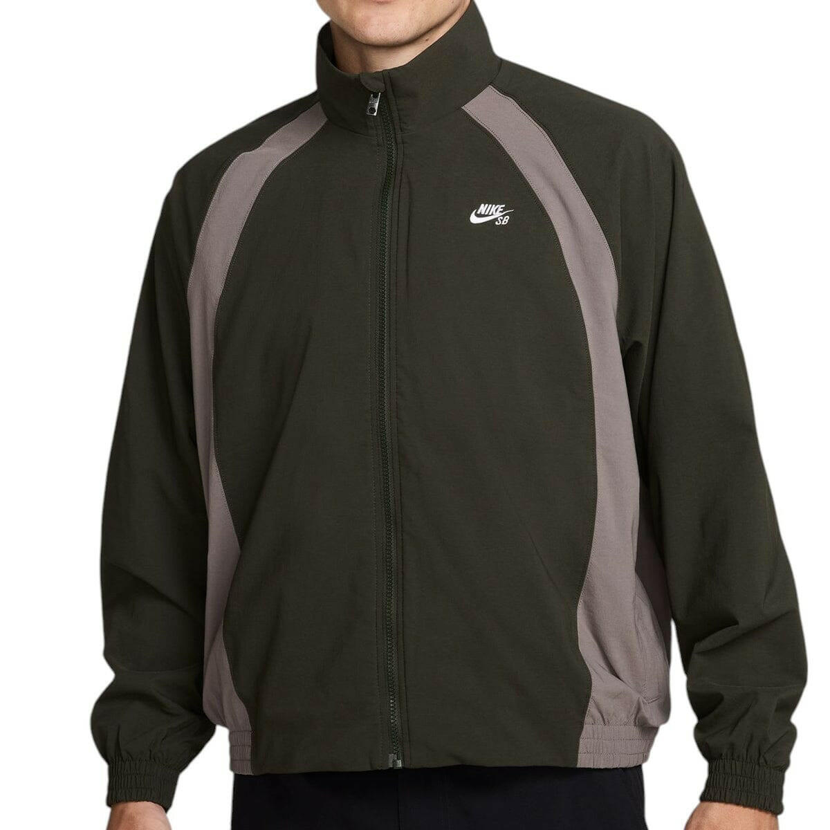 Nike SB - Full Zip Woven Skate Jacket Sequoia/Stone.