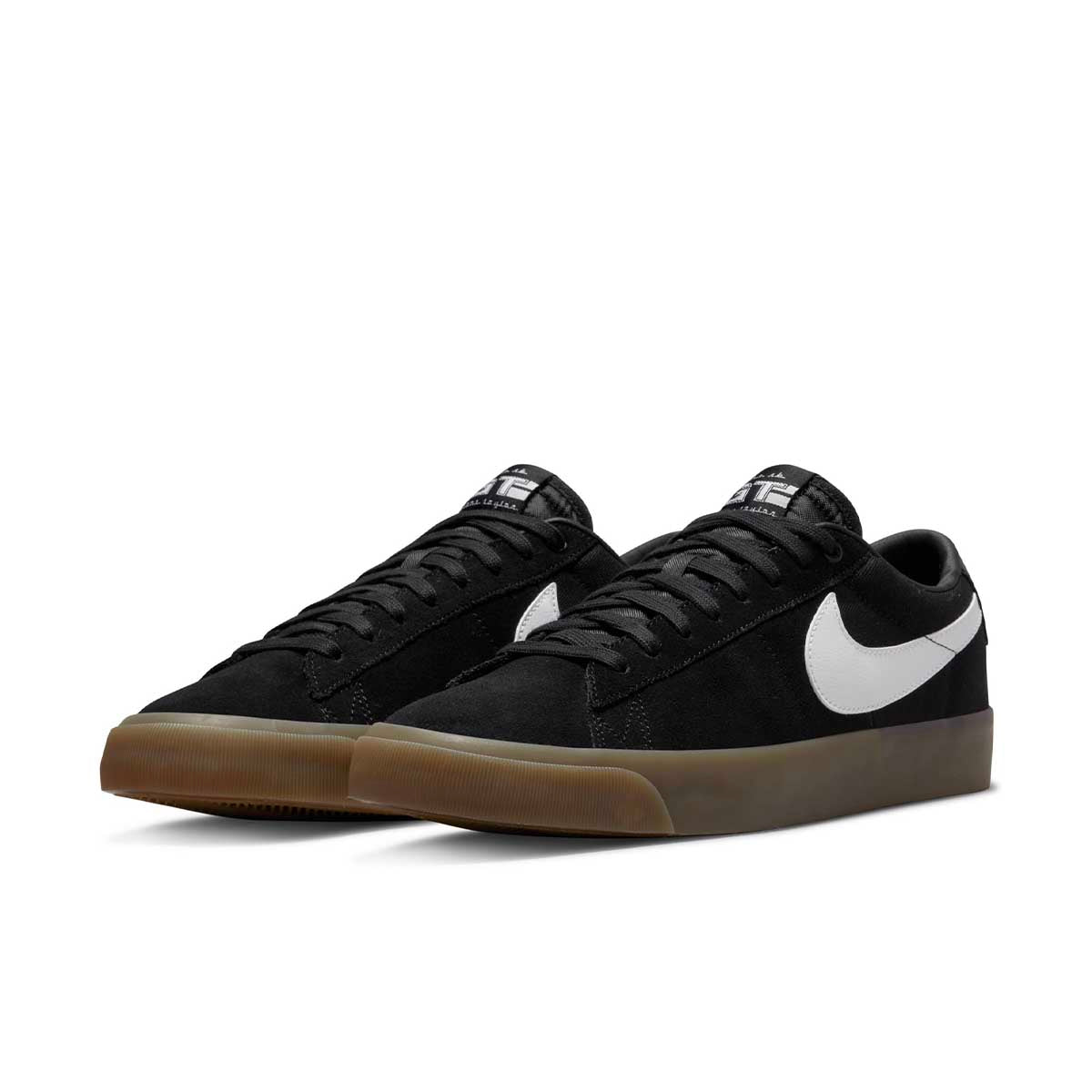 Nike SB Blazer Low Pro GT Shoes Black/White/Gum Front