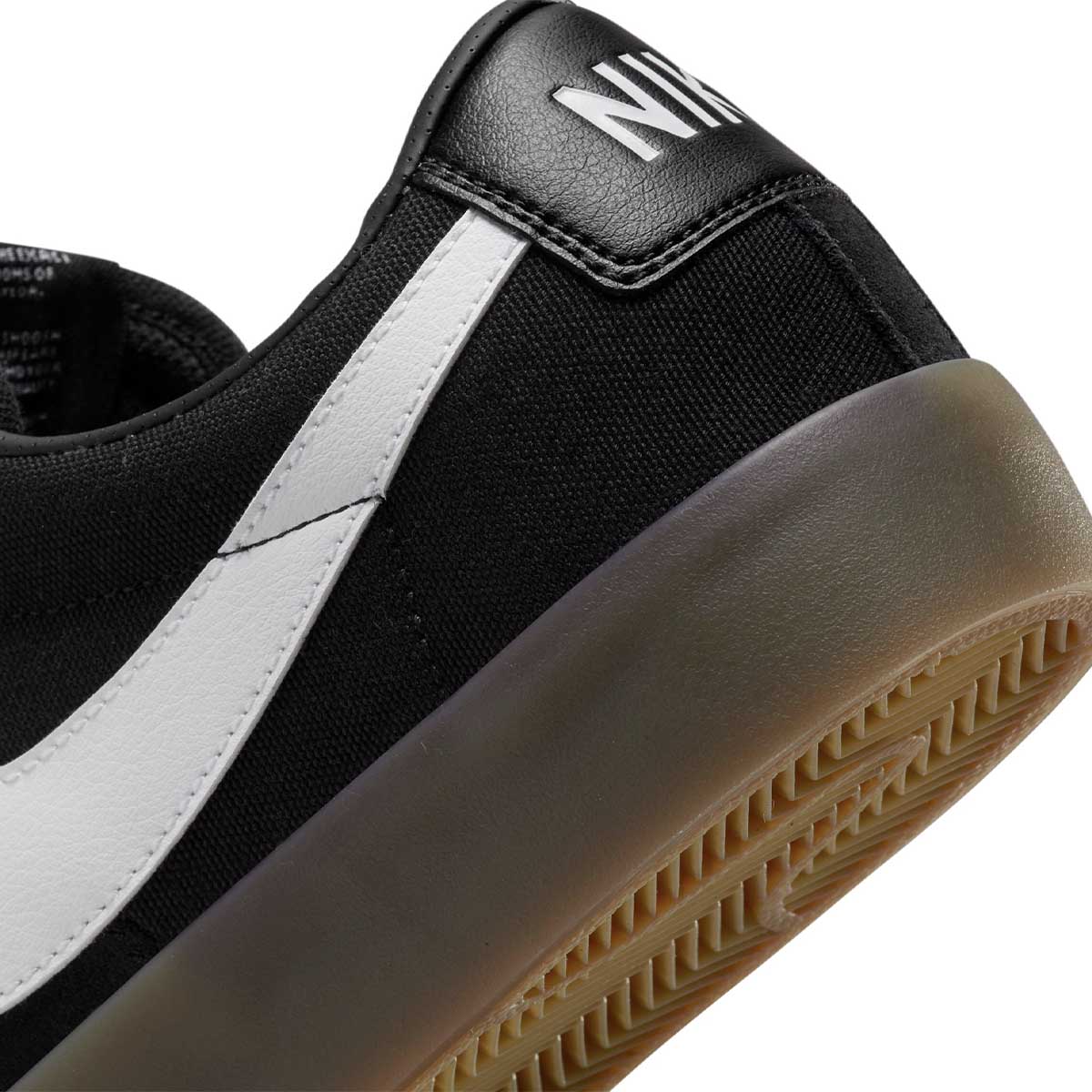 Nike SB Blazer Low Pro GT Shoes Black/White/Gum Heel