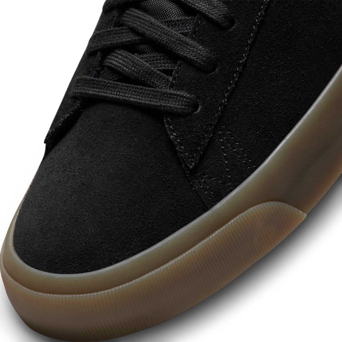 Nike SB Blazer Low Pro GT Shoes Black/White/Gum Toe
