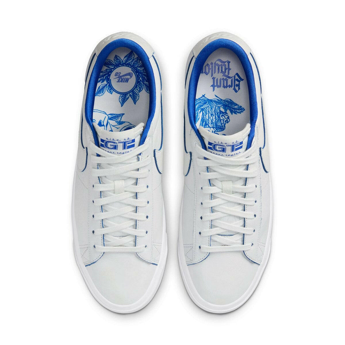 Nike SB - Blazer Low Pro GT Premium Shoes White/Blue.