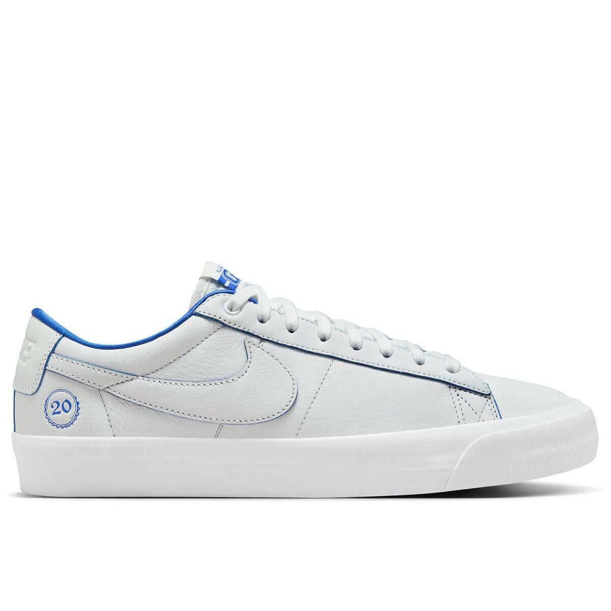 Nike SB - Blazer Low Pro GT Premium Shoes White/Blue.