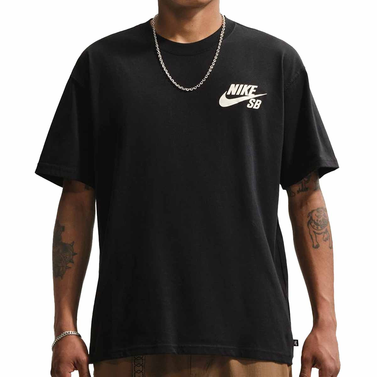 Nike SB Icon Logo Tee Black/Coconut Milk
