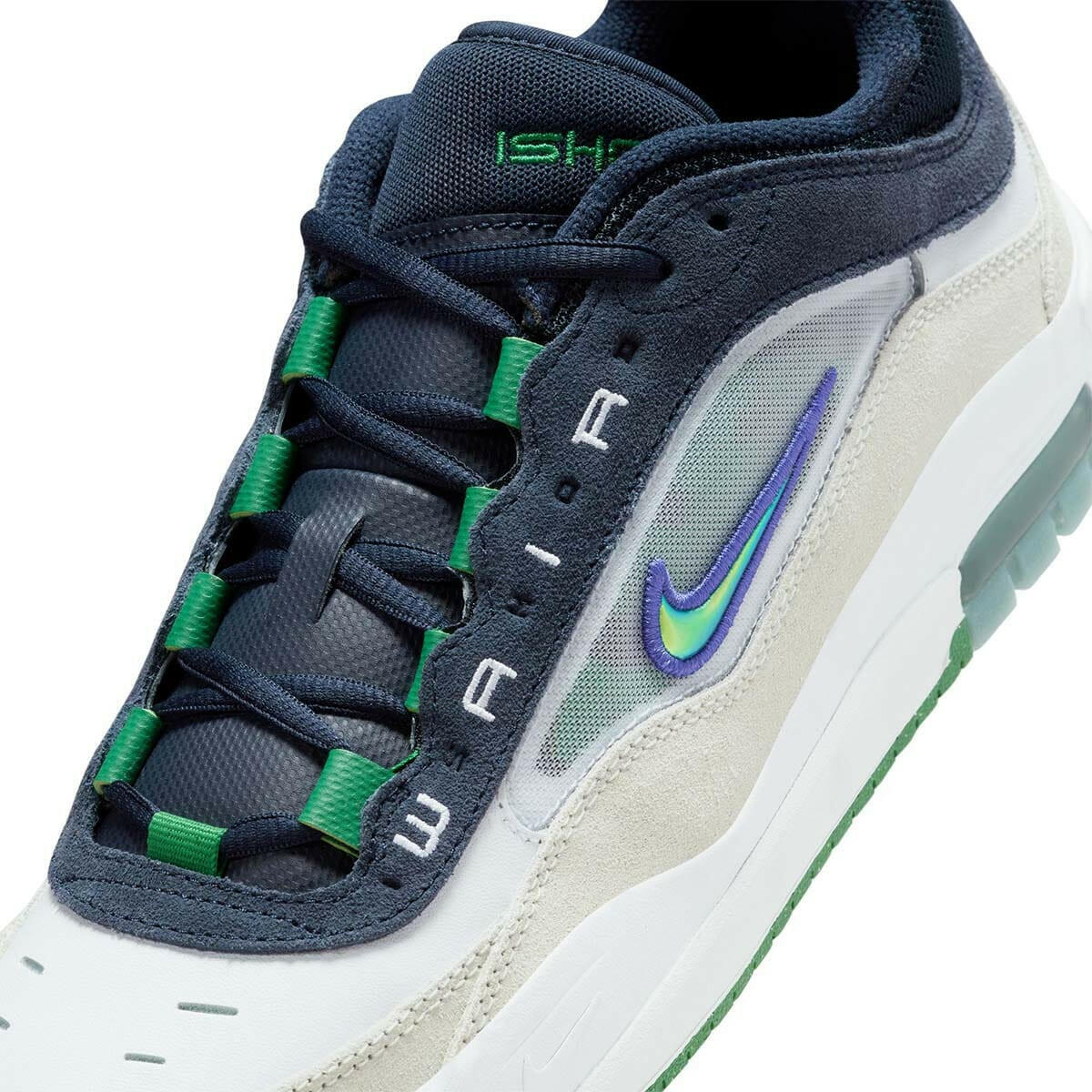 Nike SB - Ishod Air Max Shoes White/Obsidian/Pine-Green/Persian Violet.