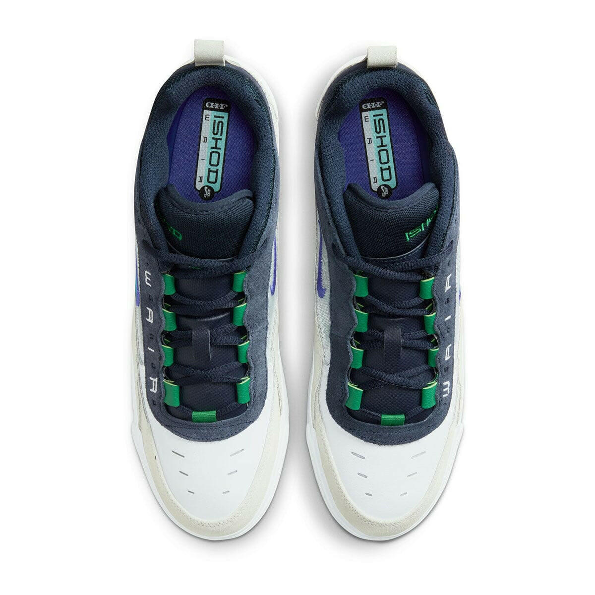 Nike SB - Ishod Air Max Shoes White/Obsidian/Pine-Green/Persian Violet.