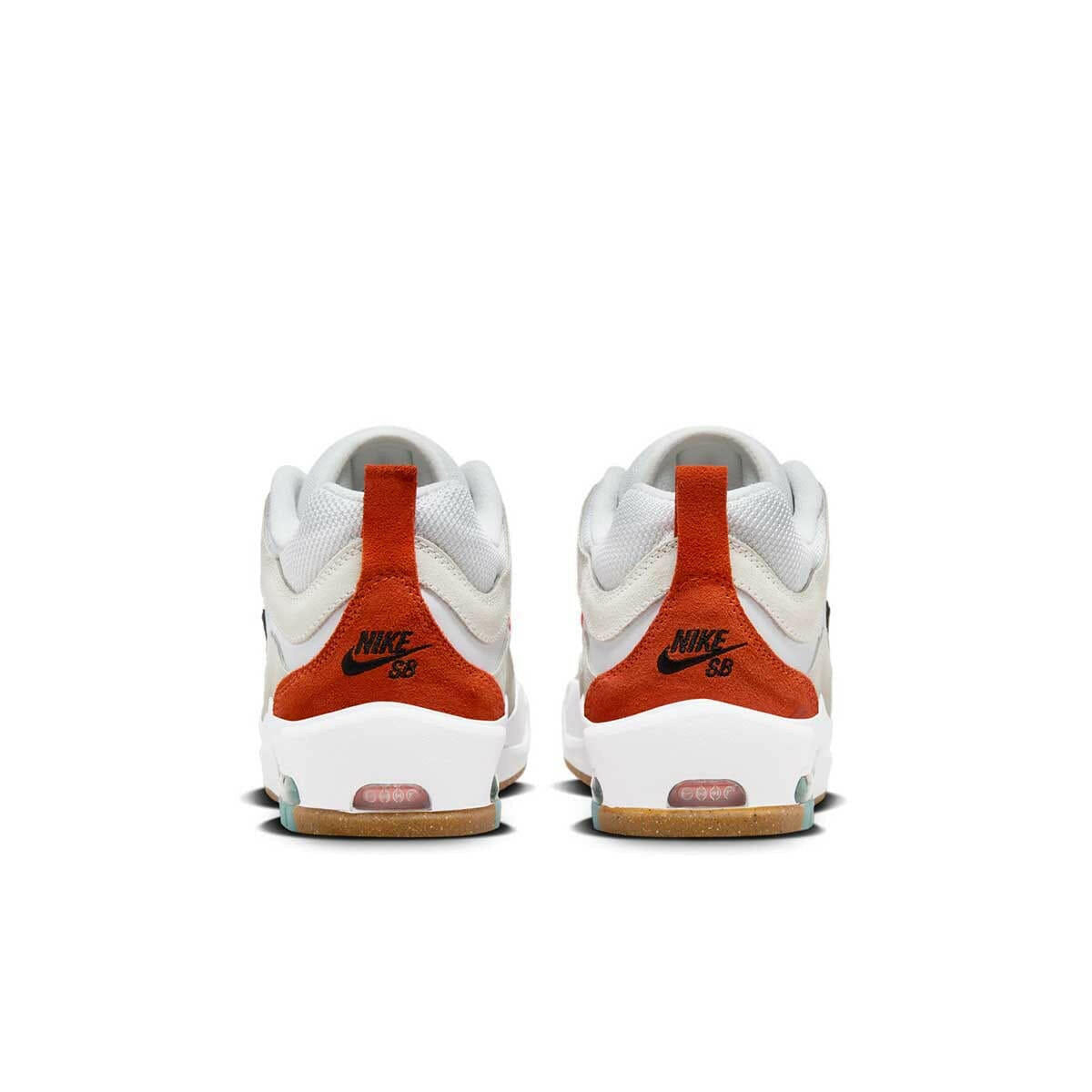Nike SB - Ishod Air Max Shoes White/Orange-Summit White-Black.