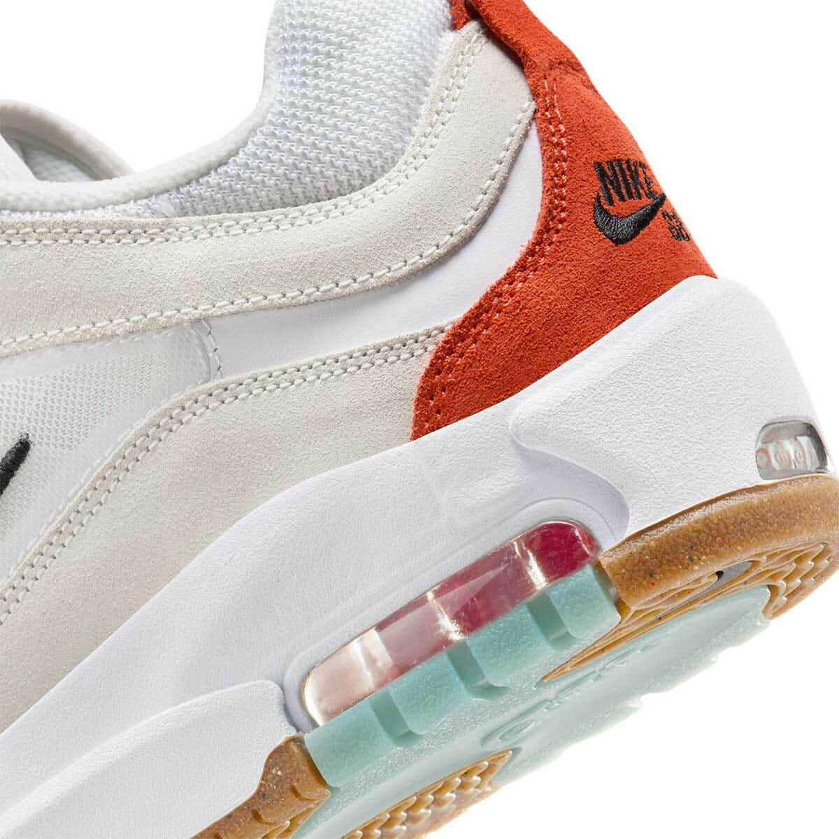 Nike SB - Ishod Air Max Shoes White/Orange-Summit White-Black.