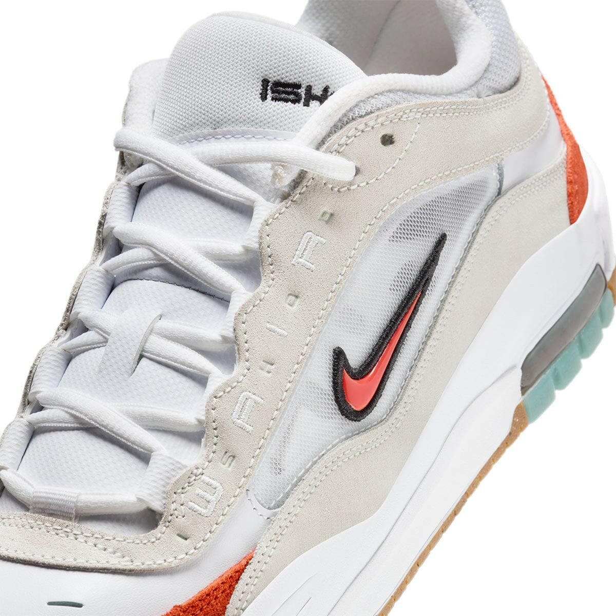 Nike SB - Ishod Air Max Shoes White/Orange-Summit White-Black.