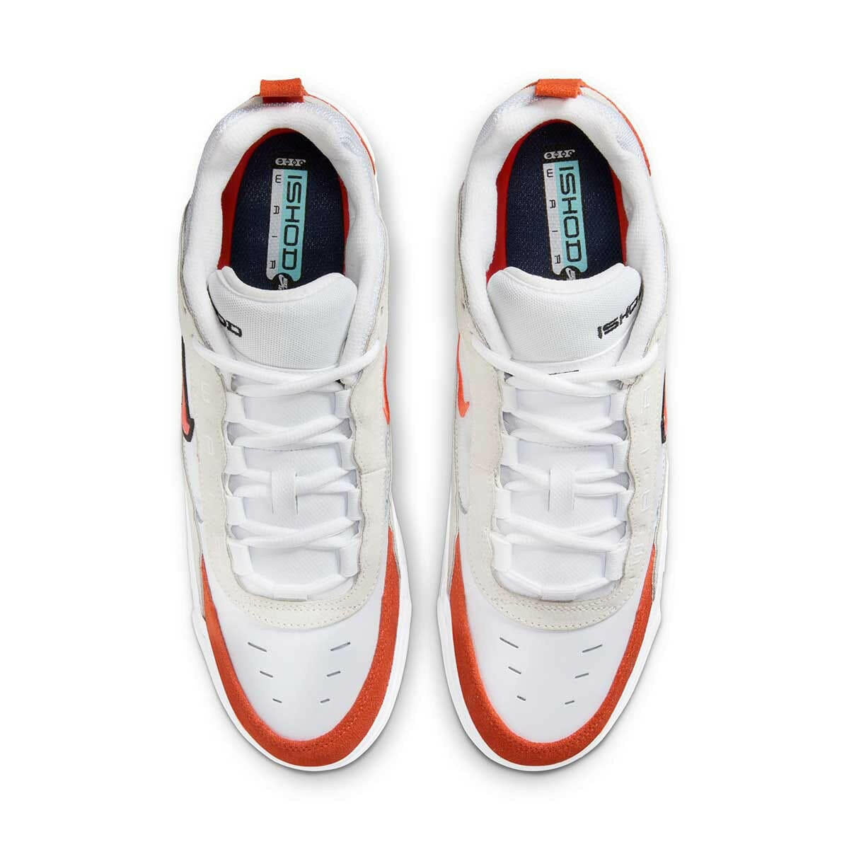 Nike SB - Ishod Air Max Shoes White/Orange-Summit White-Black.