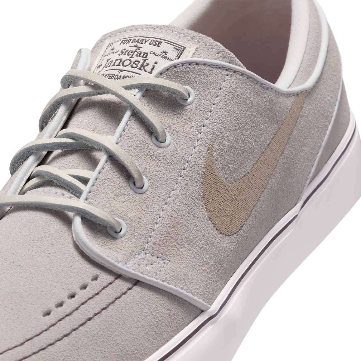 Nike SB Janoski OG+ Shoes White/Linen/Light Chocolate Side Detail View