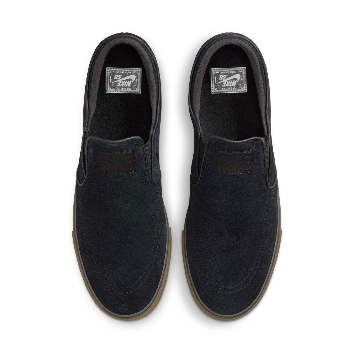 Nike SB - Janoski+ Slip On Shoes Black/Gum.