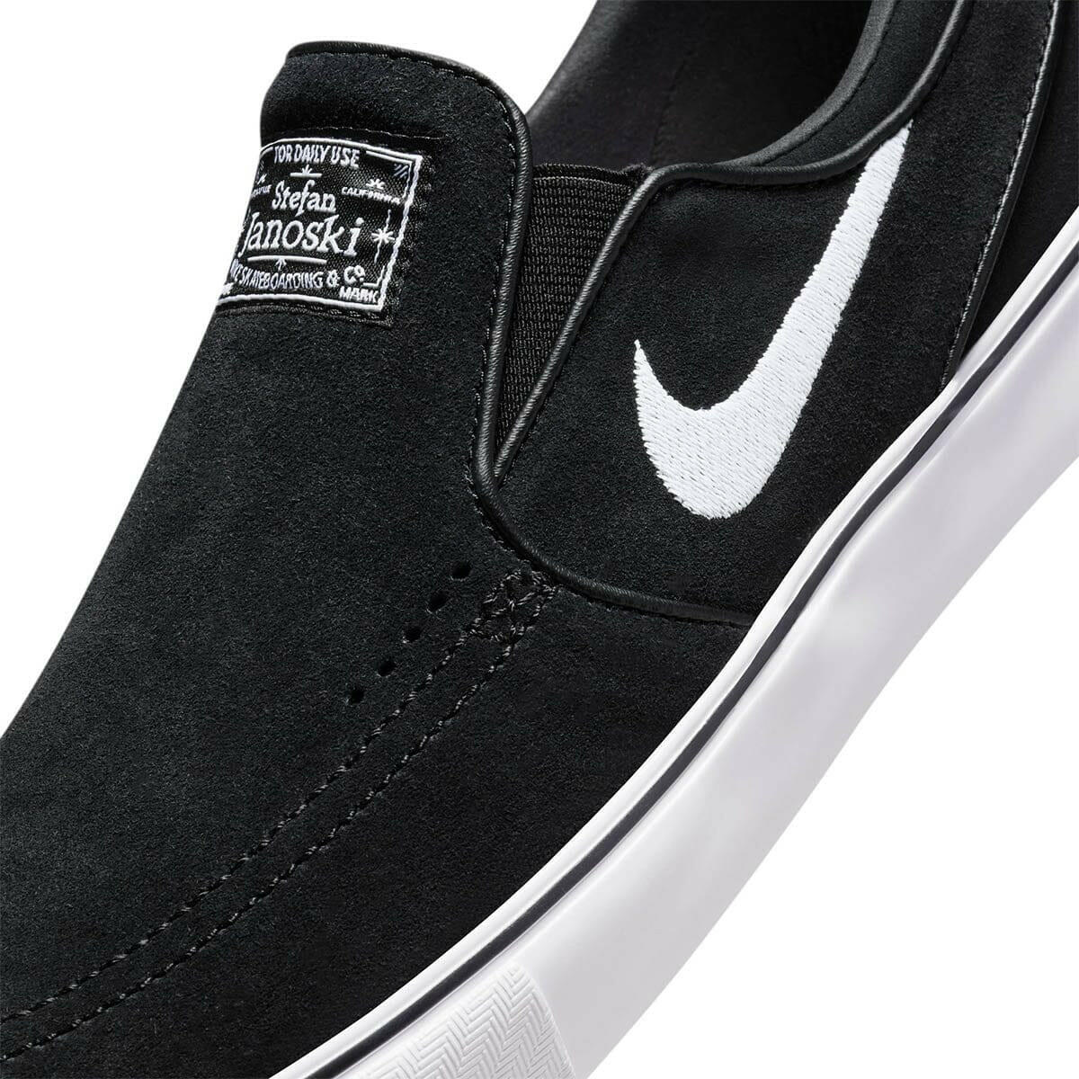 Nike SB - Janoski+ Slip On Shoes Black/White.