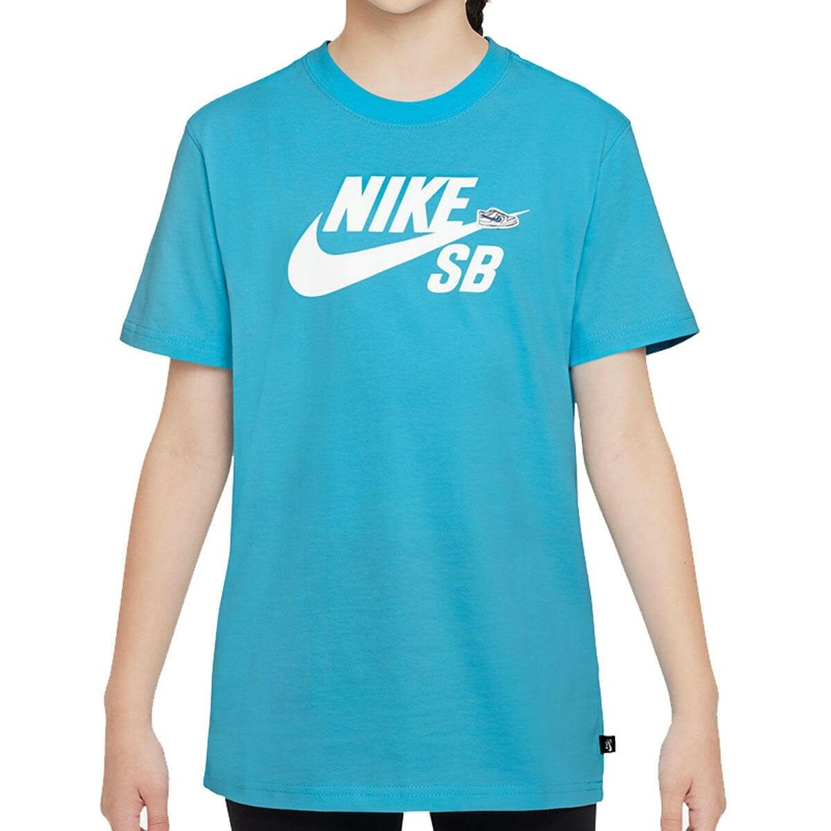 Nike SB - Dunk Logo Youth Tee Aquarius Blue.
