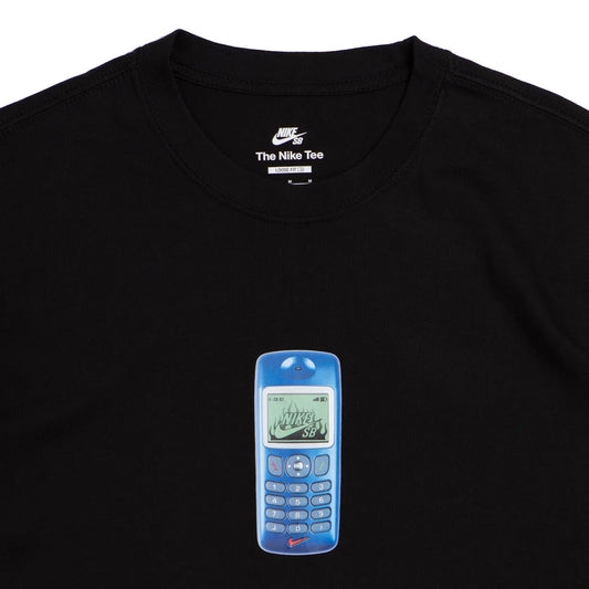 Nike SB LSE Phone Tee Black Detail View