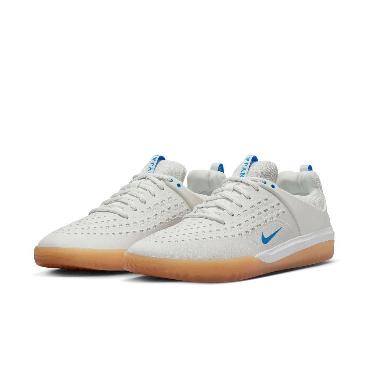 nyjah nike sb white blue
