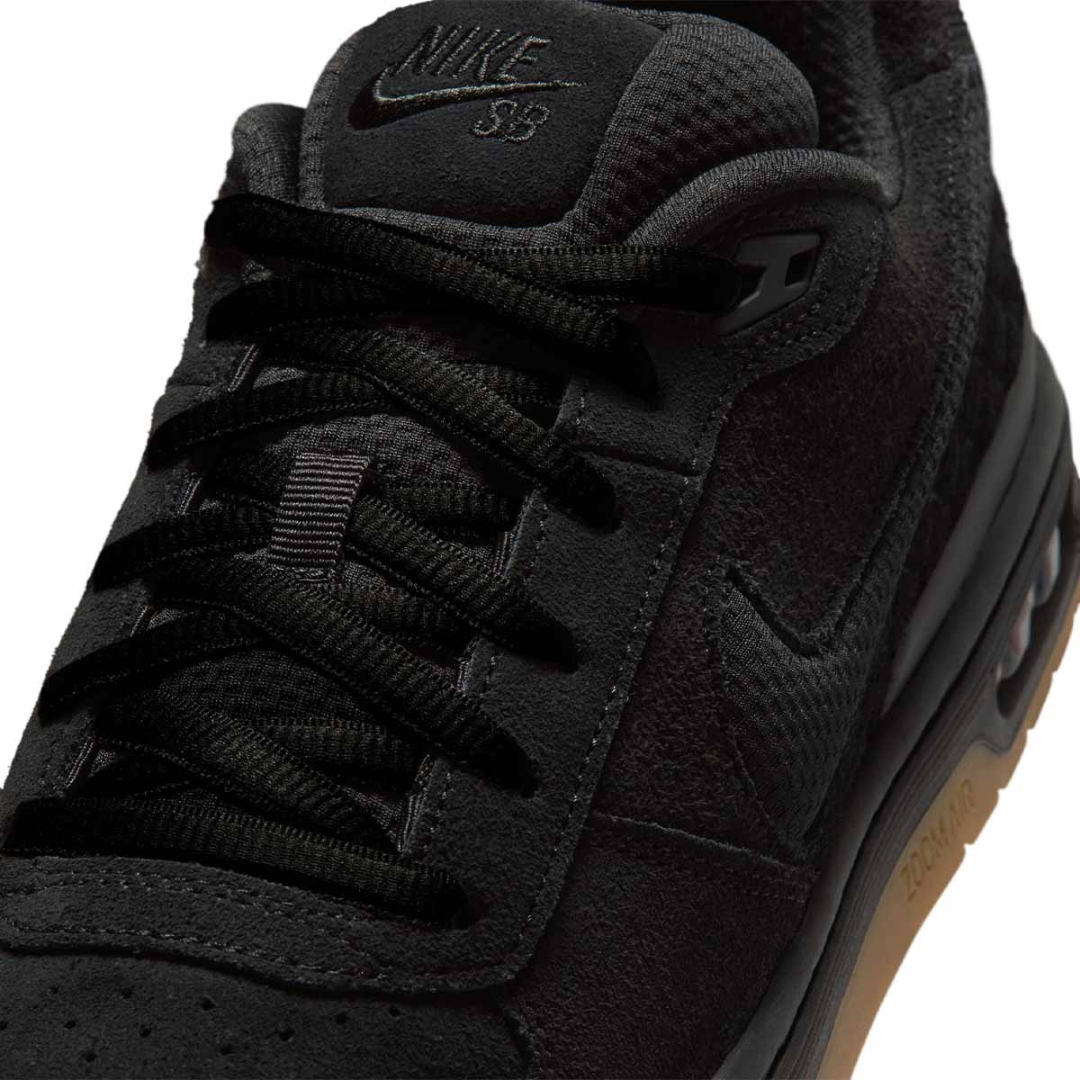 Nike SB P-Rod 1 Zoom Air Low Shoes Black/Gum Side