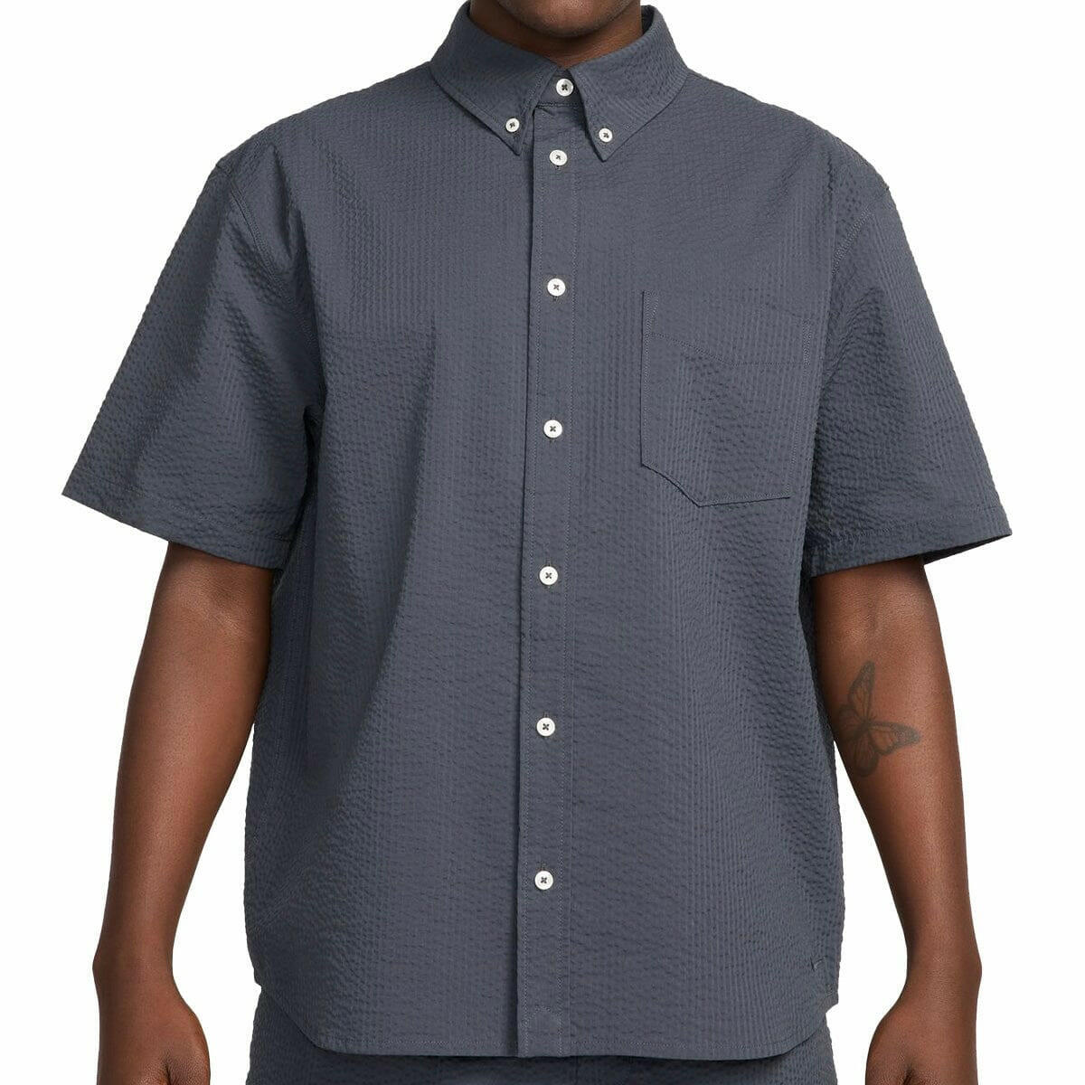 Nike SB - Seersucker S/S Shirt Anthracite.