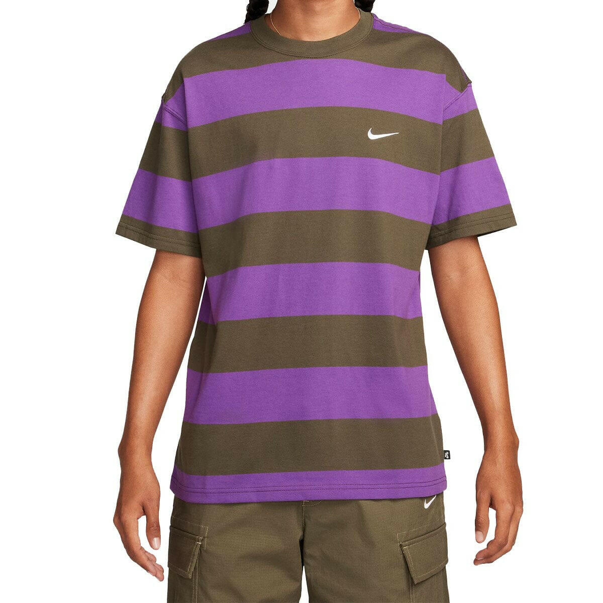 Nike SB - Stripe Tee Brown/Purple.