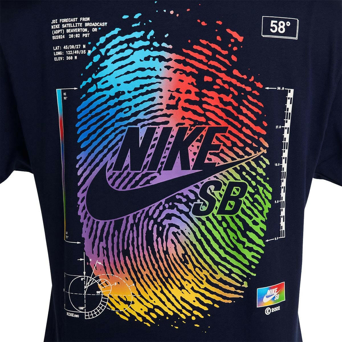 Nike SB - Thumbprint Tee Navy.