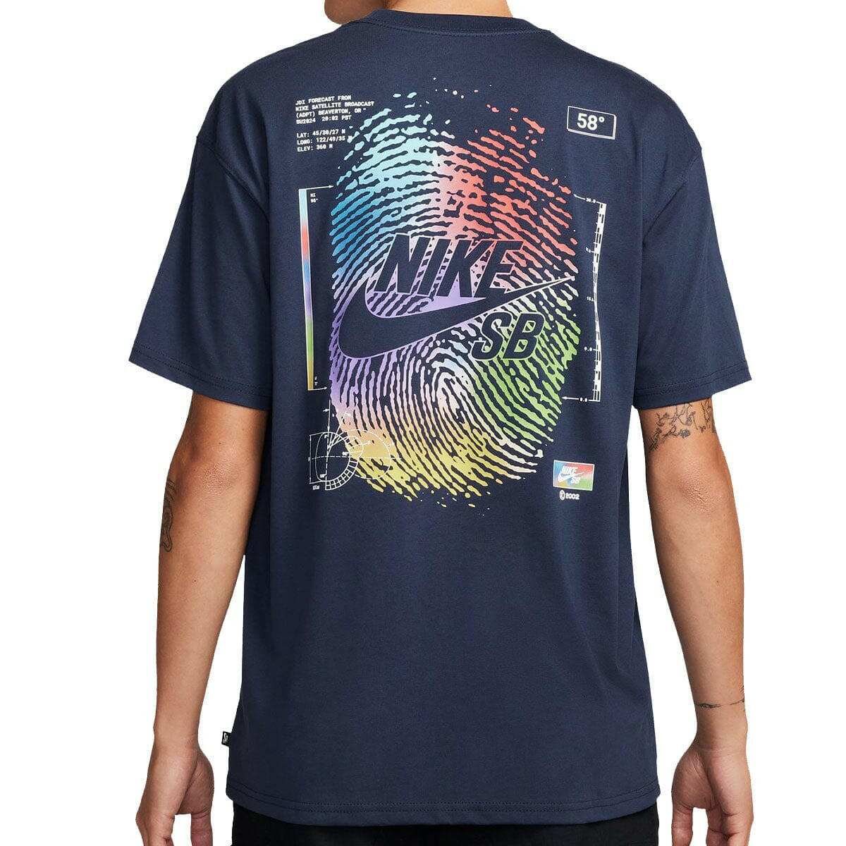 Nike SB - Thumbprint Tee Navy.