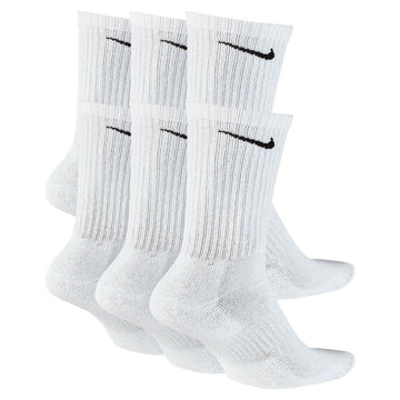 Nike - Everyday Cushioned Crew Socks White 6 Pack.