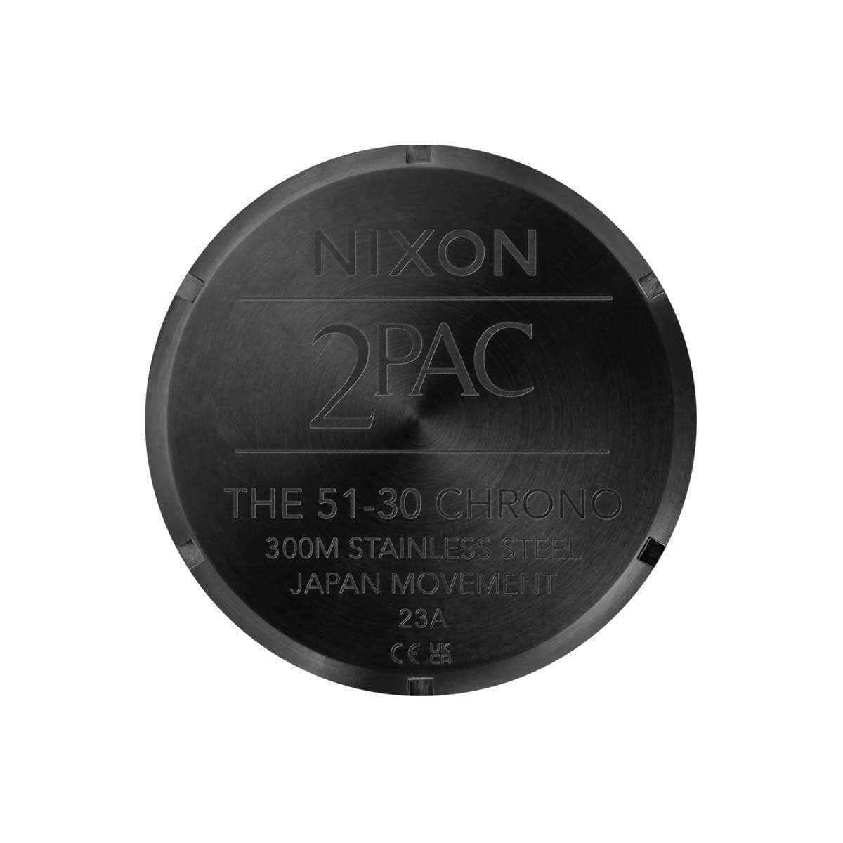 Nixon - 2PAC 51-30 Watch Black/Gold.