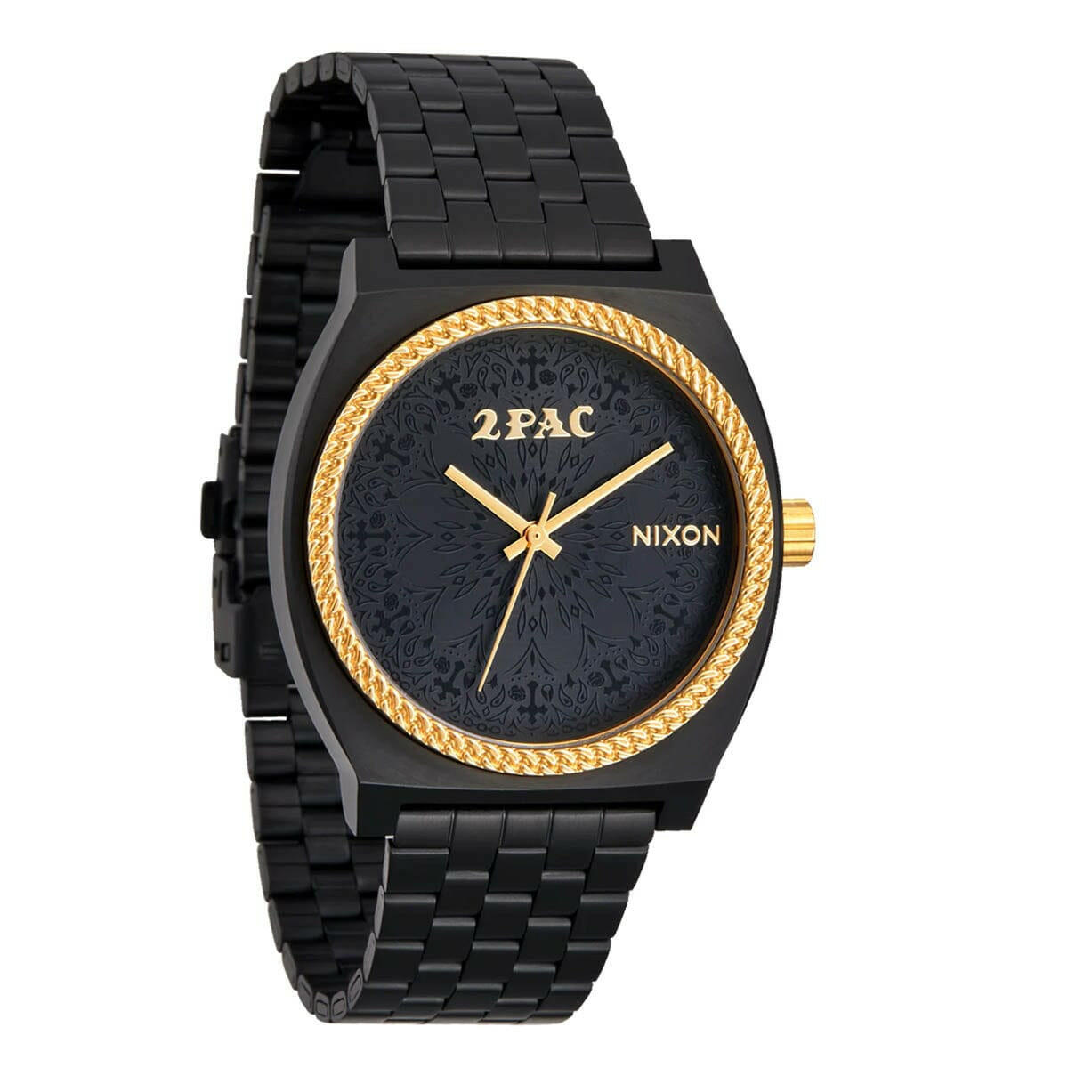 Nixon - 2PAC Time Teller Watch Black/Gold.