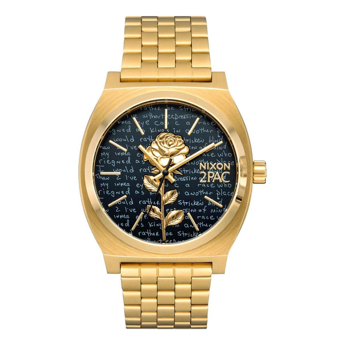 Nixon - 2PAC Time Teller Watch Gold/Black.