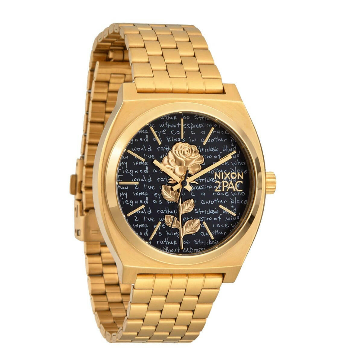 Nixon - 2PAC Time Teller Watch Gold/Black.