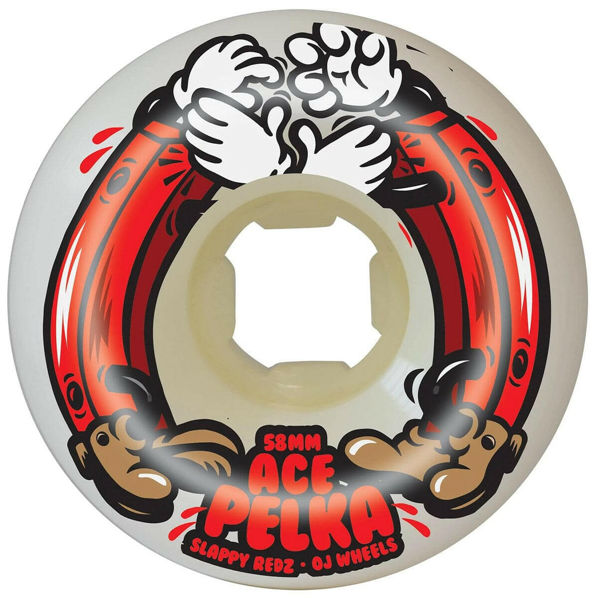 OJ - Ace Pelka Slappy Redz Double Duro 58MM 101A/95A Skateboard Wheels.