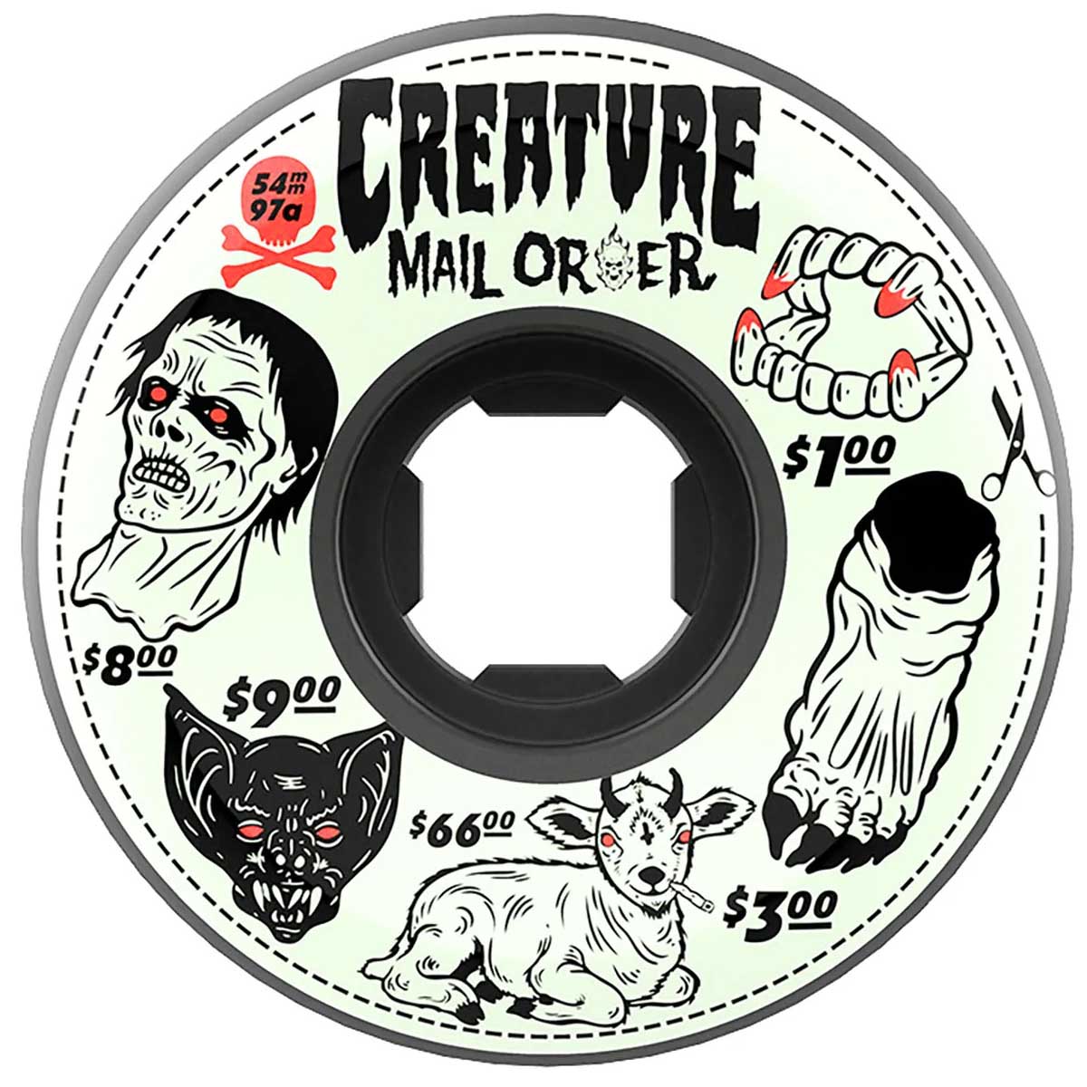 OJ Creature Mail Order Bloodsuckers 54MM 97A Skateboard Wheels