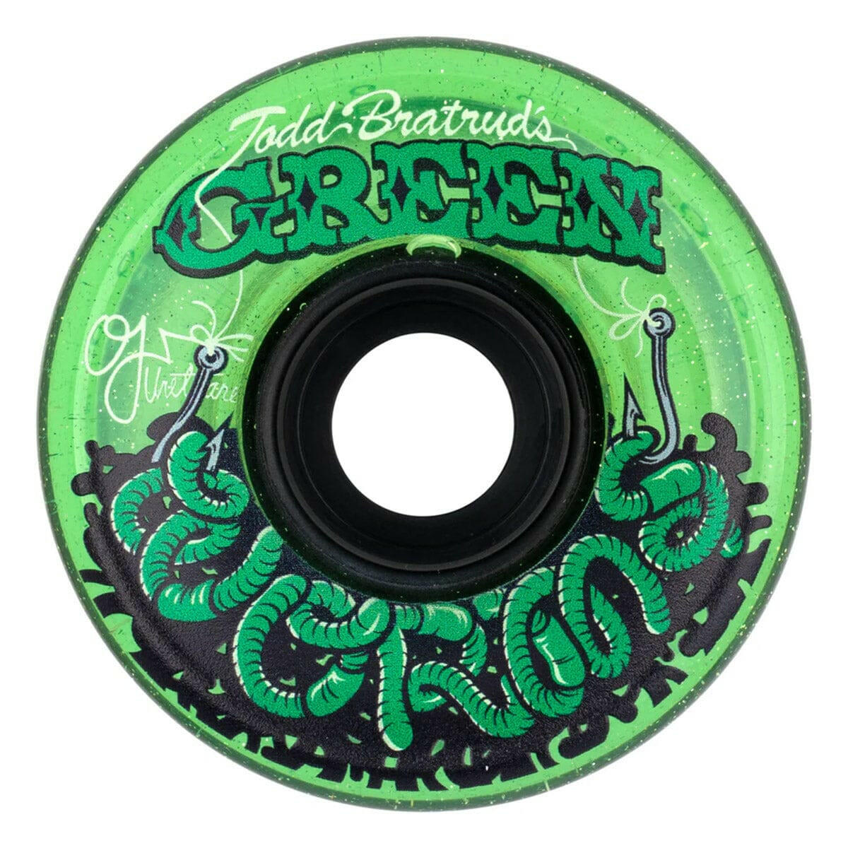 OJ - Green Worms Super Juice 60MM 78A Skateboard Wheels.