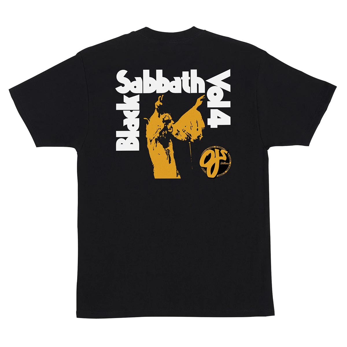 OJ Listen to Black Sabbath Tee Black Back