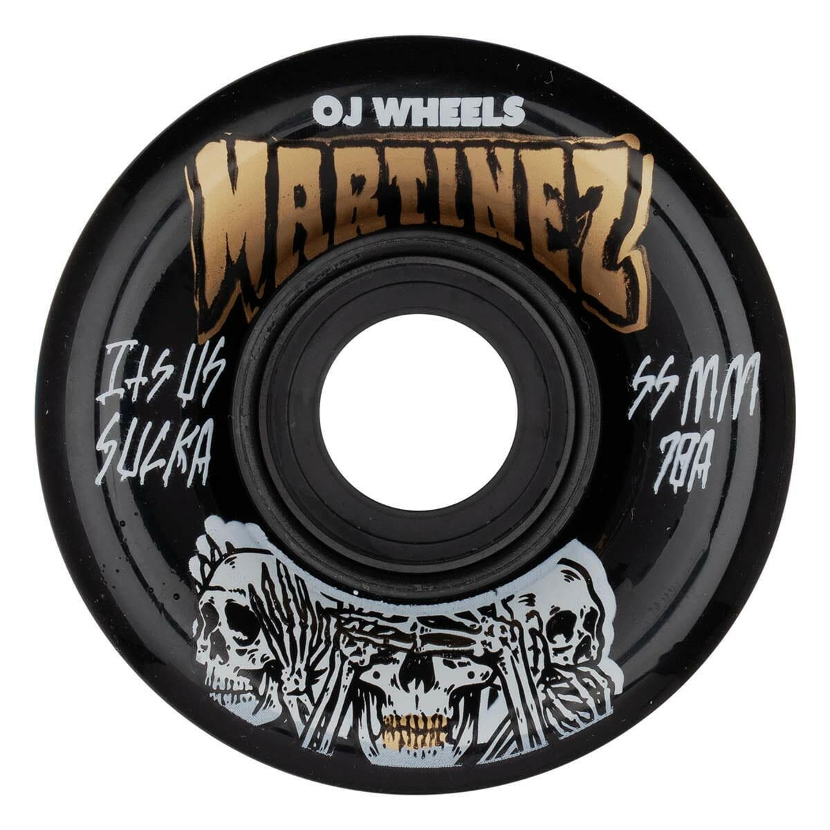 OJ - Martinez Hear No Evil Mini Super Juice Black 55MM 78A Skateboard Wheels.