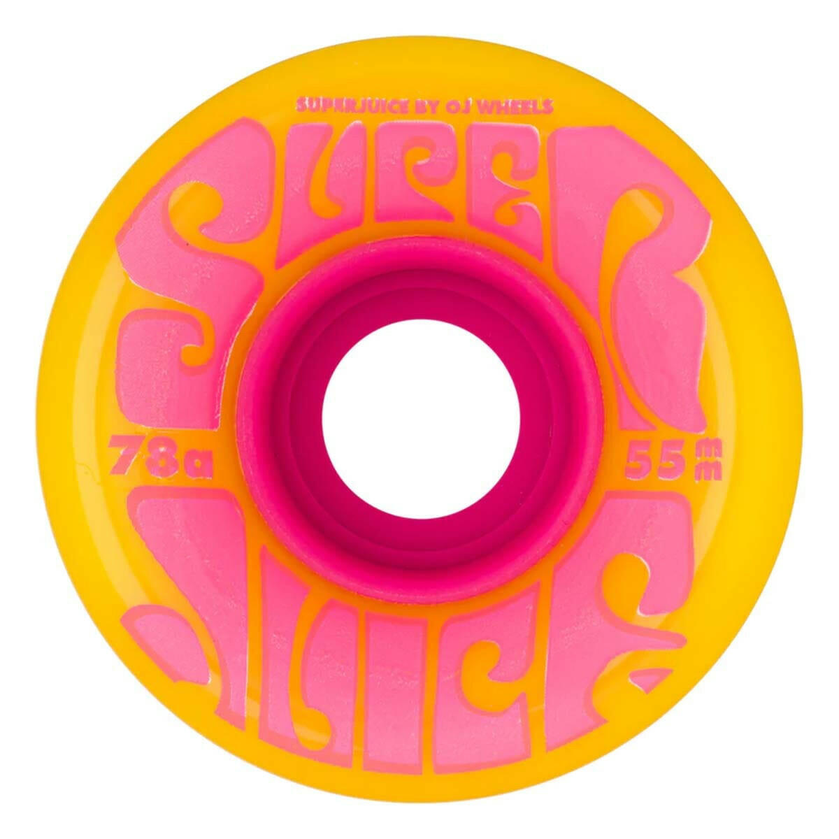 OJ - Mini Super Juice Blazing Yellow 55MM 78A Skateboard Wheels.