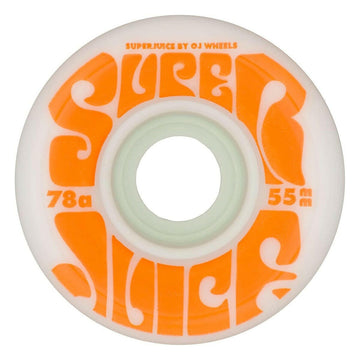 OJ - Mini Super Juice White 55MM 78A Skateboard Wheels.