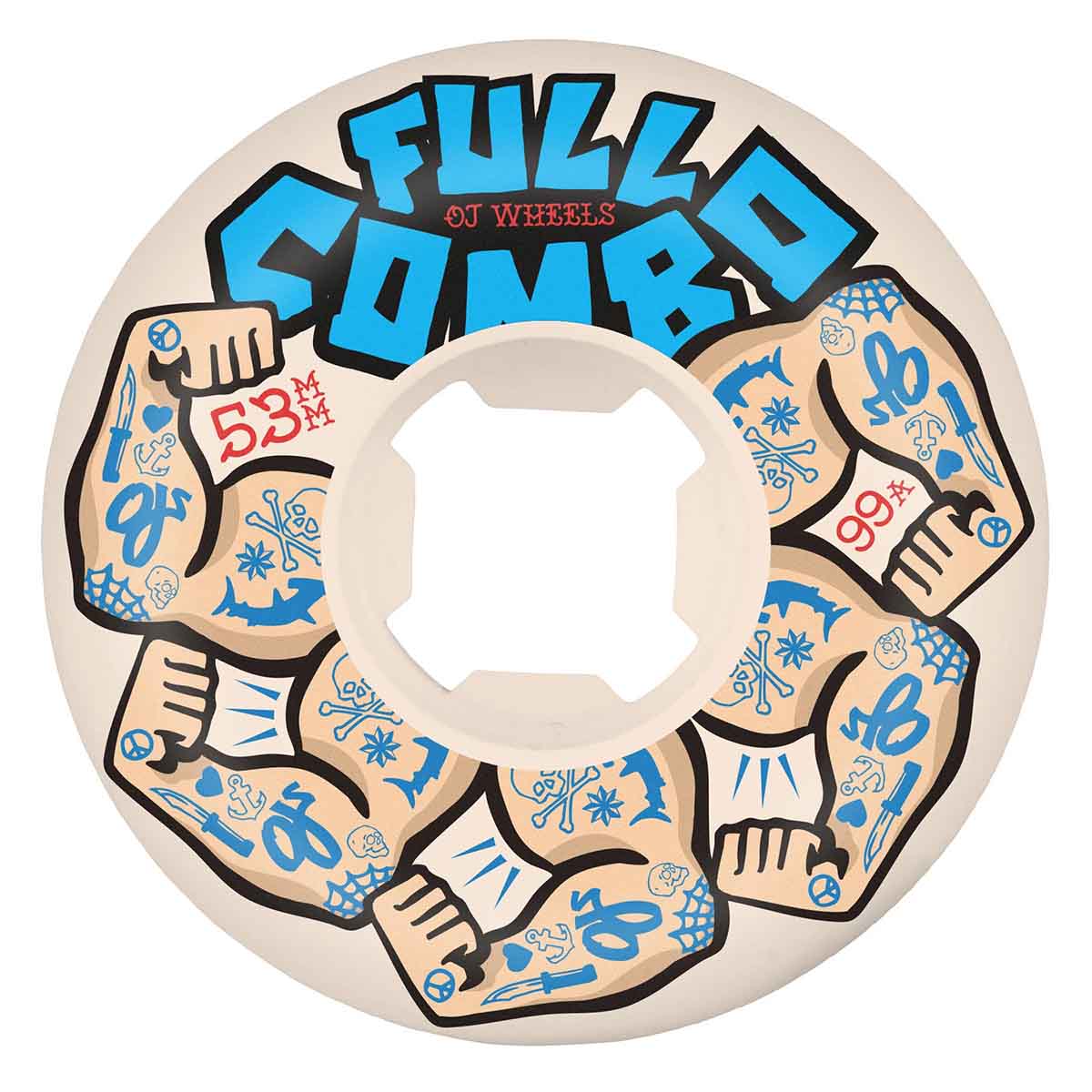 OJ Team Elite Full Combo 53MM 99A Skateboard Wheels