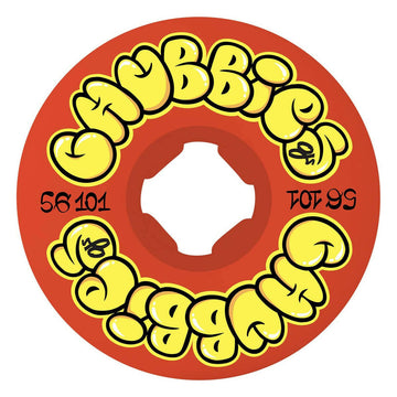 OJ - Throw Ups Chubbies Red 56MM 101A Skateboard Wheels.