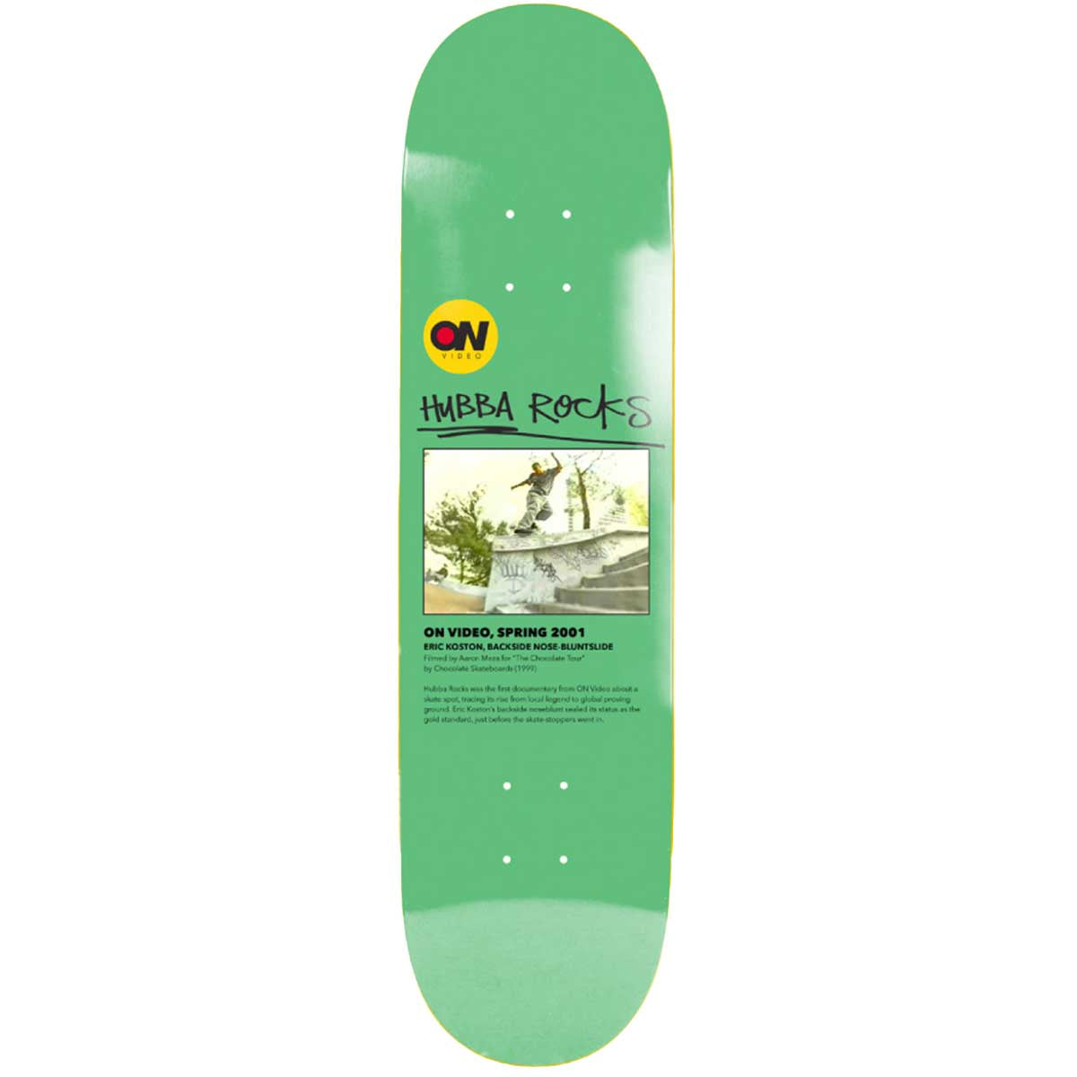 ON Video Hubba Rocks 8.375 Skateboard Deck