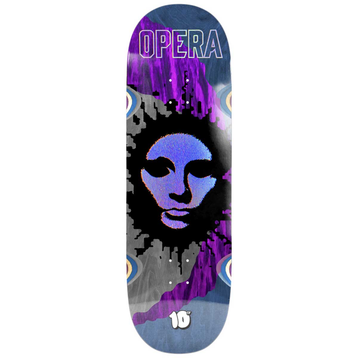 Opera Fatties RGB Mask Purple/Blue 10.0 Skateboard Deck