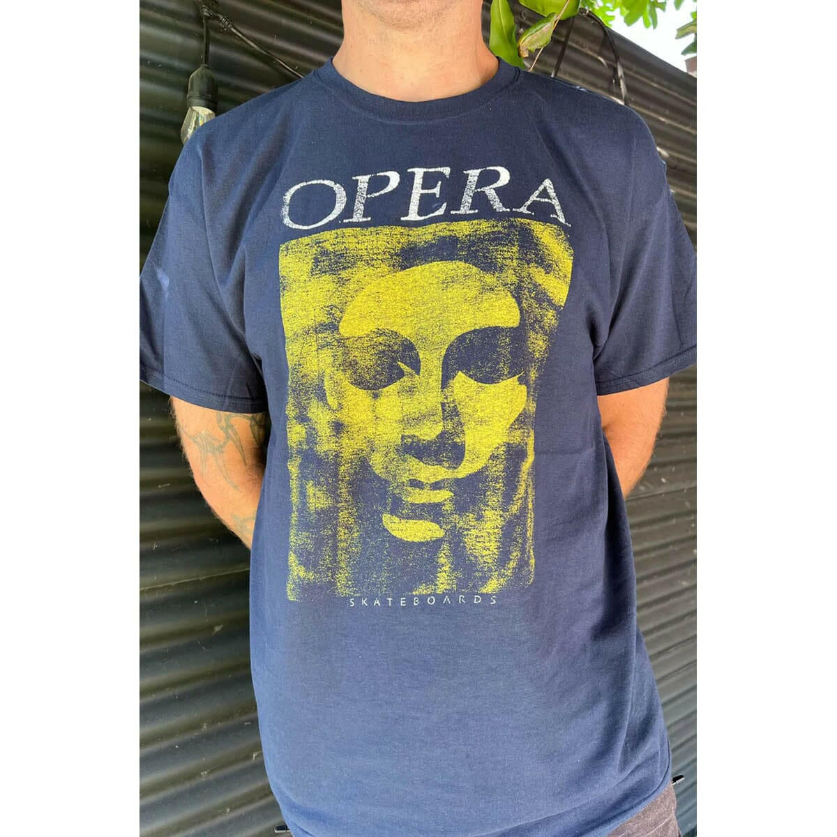 Opera - Mask Vintage Tee Navy.