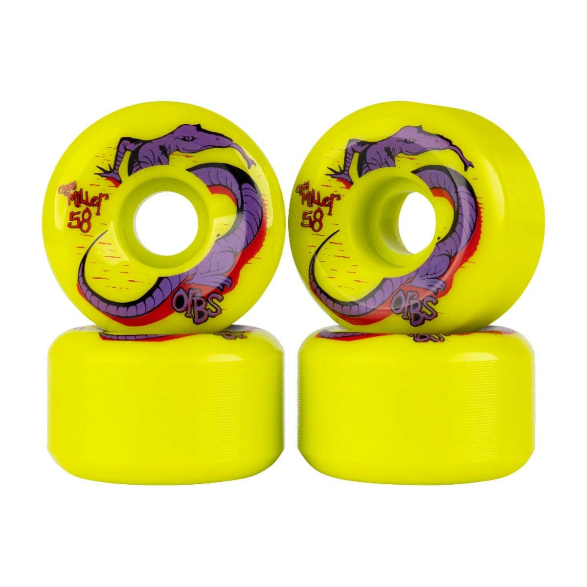 Orbs - Chris Miller Specters 58MM 99A Skateboard Wheels.