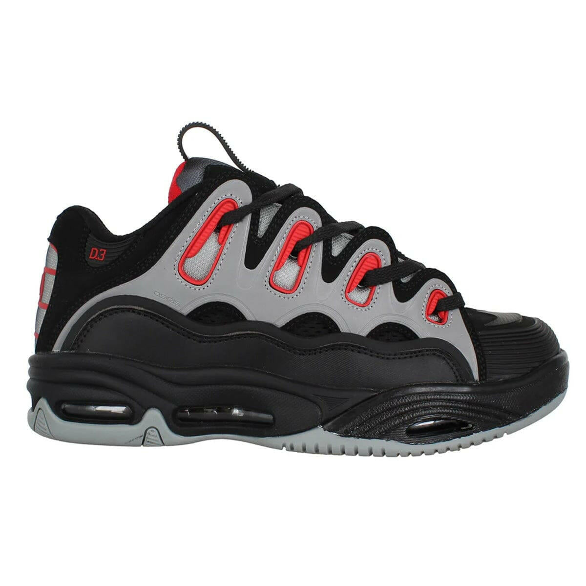 Osiris - D3 2001 Shoes Black/Light Grey/Red.