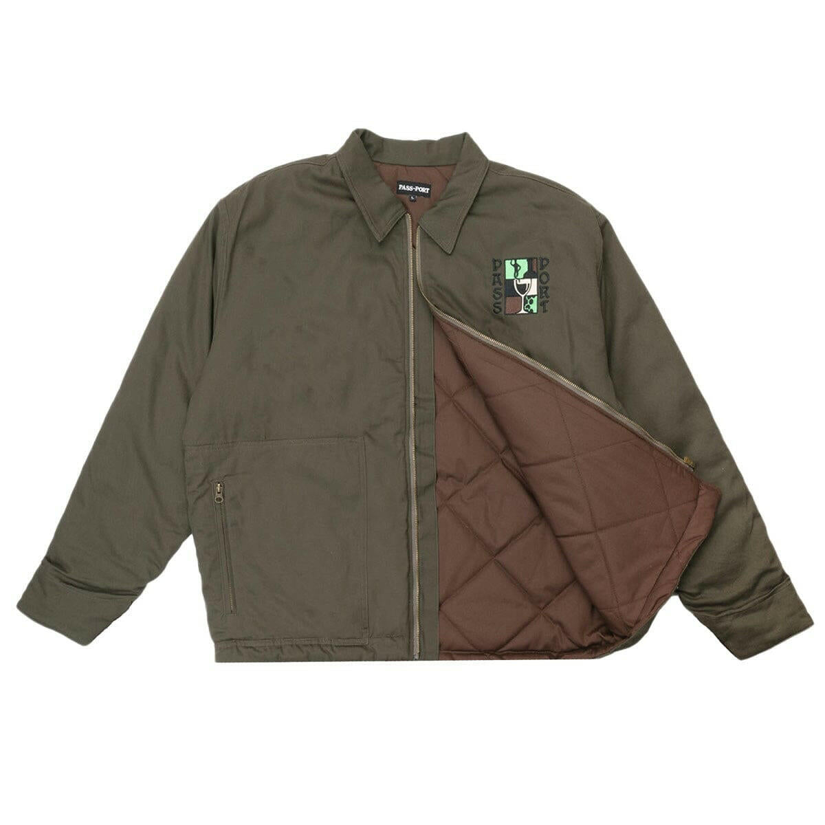 Pass~Port - Dine Em' Workers Jacket Olive.