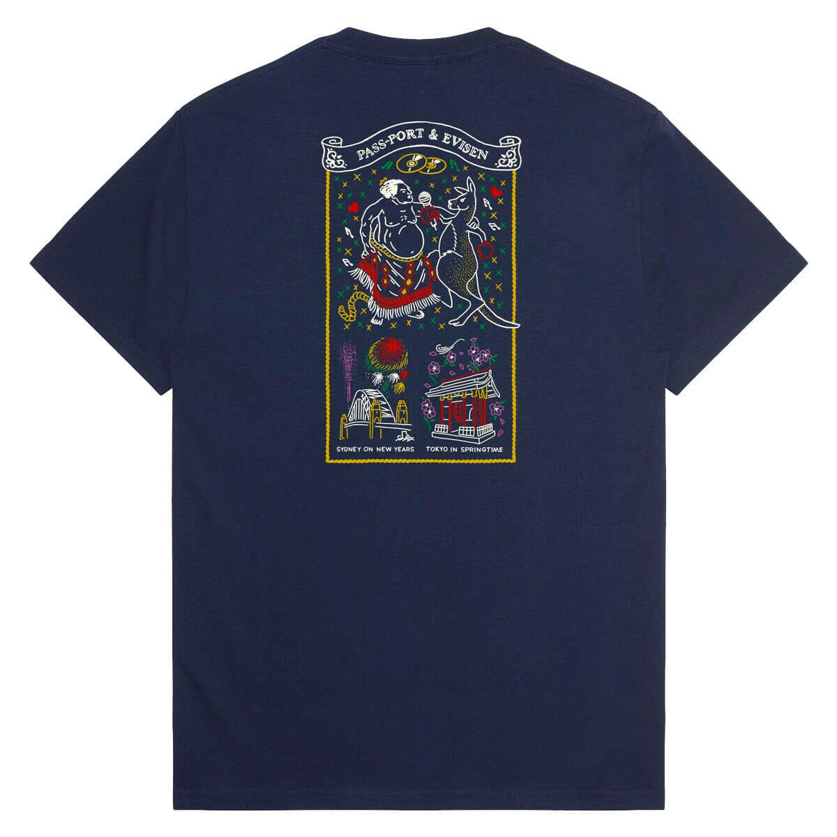Pass~Port - X Evisen Karaoke Tee Navy.