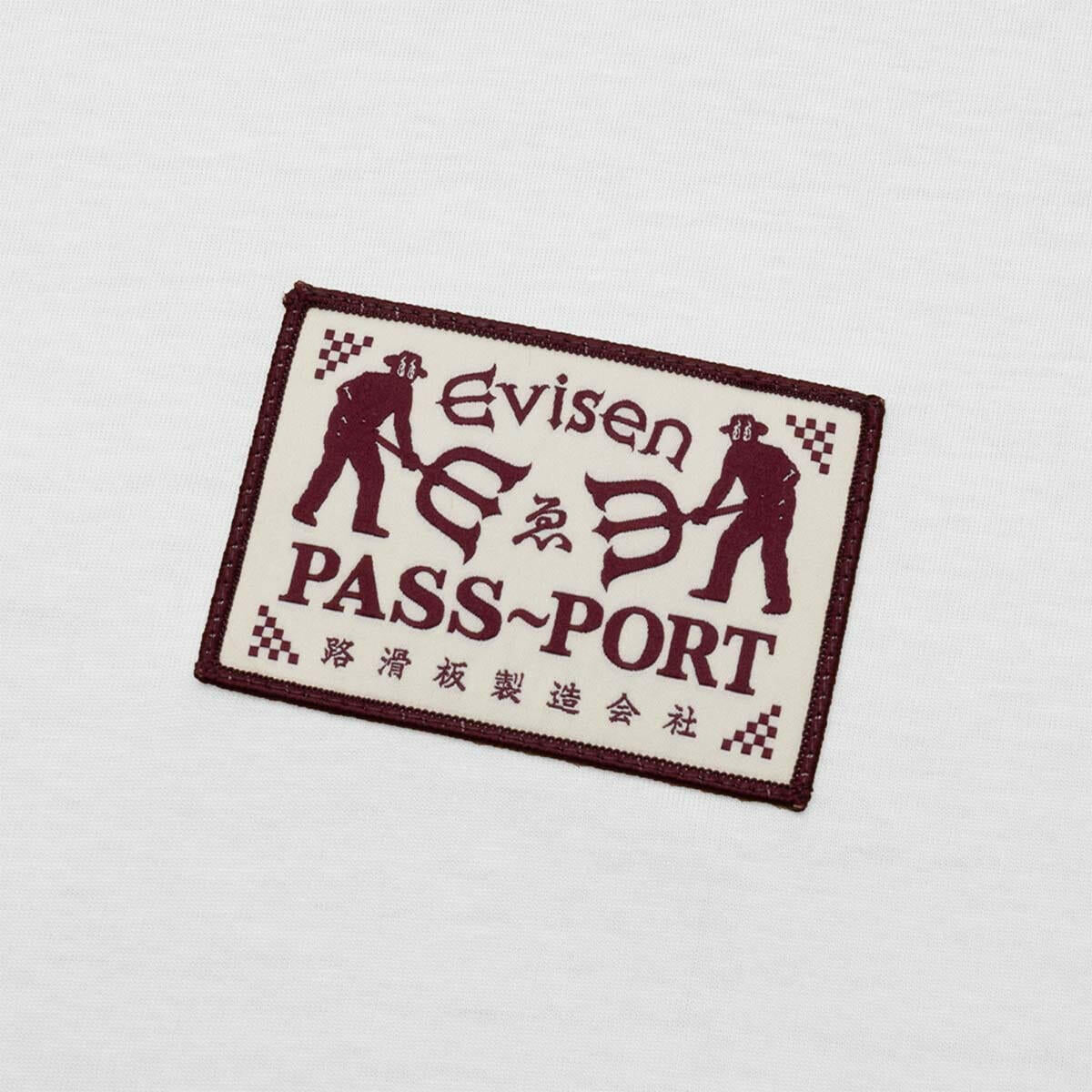 Pass~Port - X Evisen Logo Lock Up Tee White.