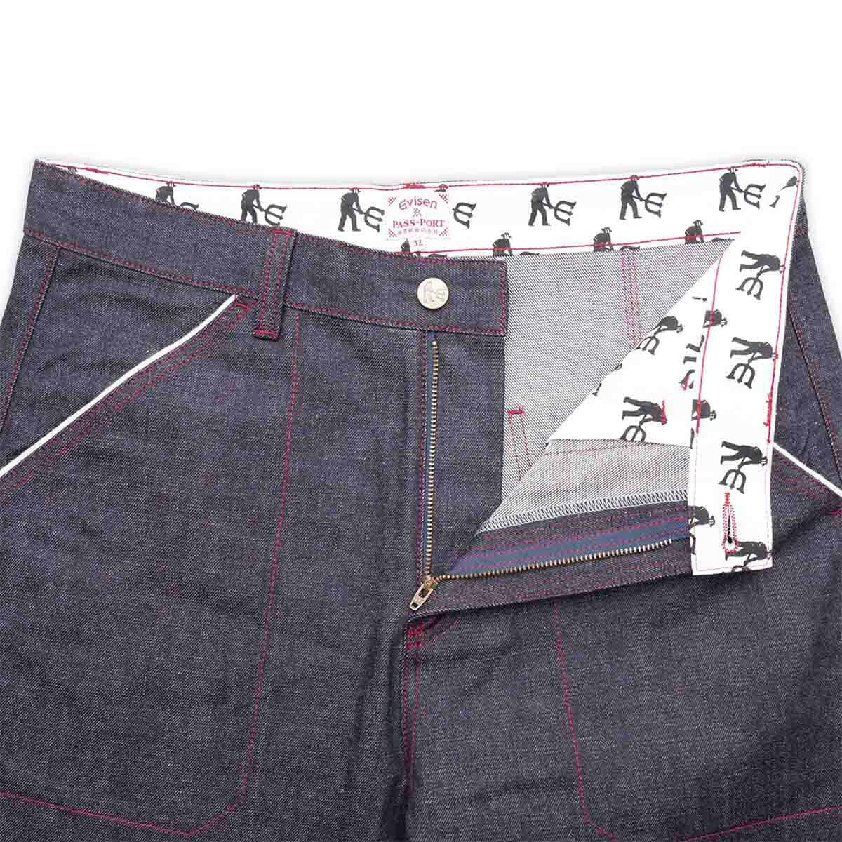 Pass~Port - X Evisen Selvedge Denim Workers Club Pants.