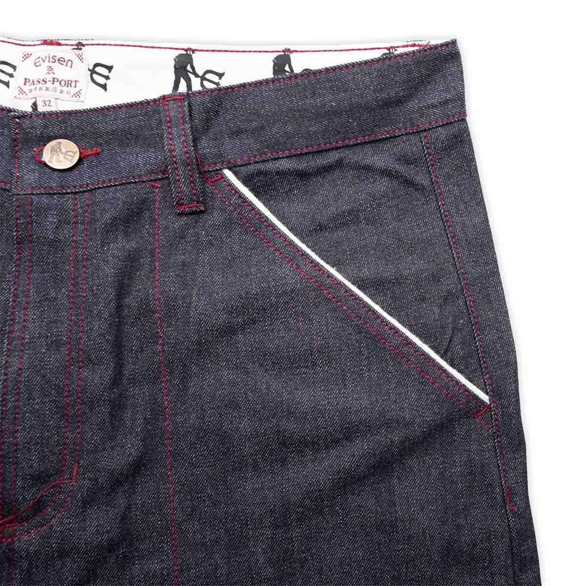 Pass~Port - X Evisen Selvedge Denim Workers Club Pants.