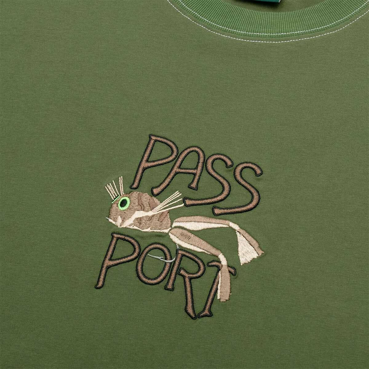 Pass~Port - Frog Lure Organic Cotton Tee Dark Olive.